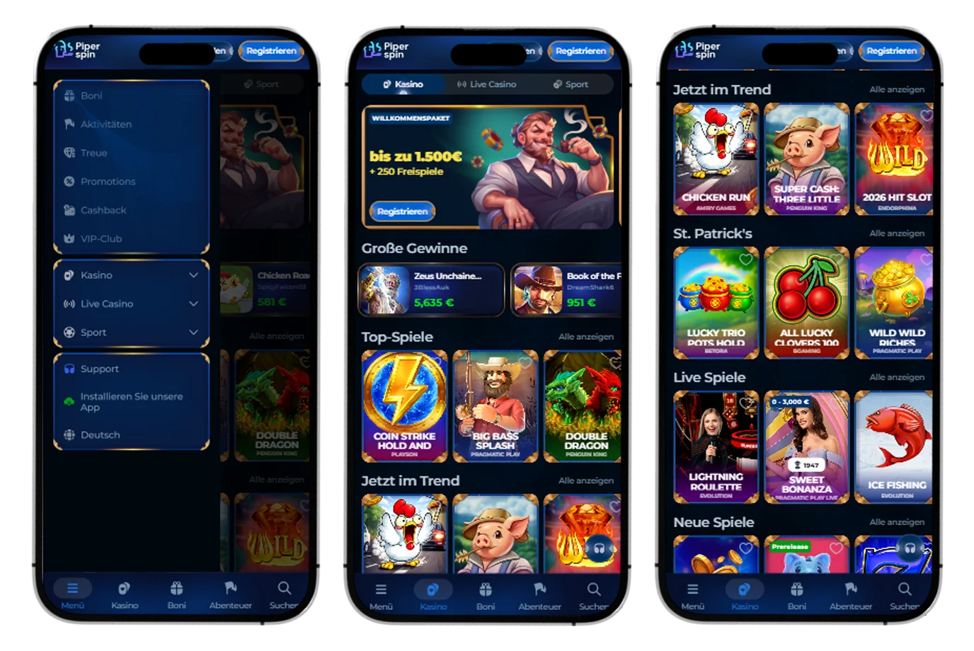 Piperspin Casino app